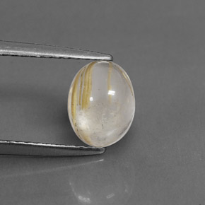 1,56 ctw natürlicher gelber Rutilquarz, Transparent, Transparent / Lichtdurchlässig