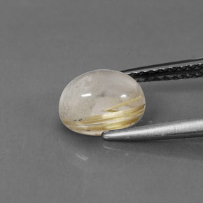 1,56 ctw natürlicher gelber Rutilquarz, Transparent, Transparent / Lichtdurchlässig