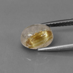 1,77 ctw natürlicher gelber Rutilquarz, Transparent, Transparent / Lichtdurchlässig