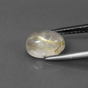 1,48 ctw natürlicher gelber Rutilquarz, Transparent, Transparent / Lichtdurchlässig