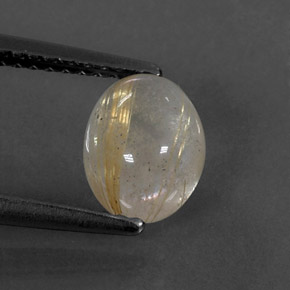 1,59 ctw natürlicher gelber Rutilquarz, Transparent, Transparent / Lichtdurchlässig