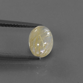 1,51 ctw natürlicher gelber Rutilquarz, Transparent, Transparent / Lichtdurchlässig