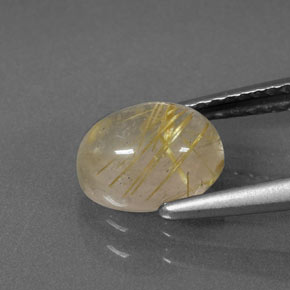 1,53 ctw natürlicher gelber Rutilquarz, Transparent, Transparent / Lichtdurchlässig