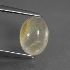 1,70 ctw natürlicher gelber Rutilquarz, Transparent, Transparent / Lichtdurchlässig