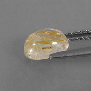 1,48 ctw natürlicher gelber Rutilquarz, Transparent, Transparent / Lichtdurchlässig
