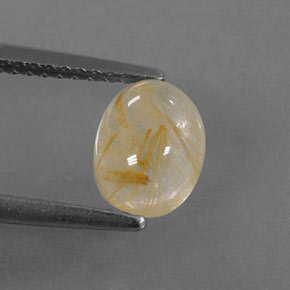 1,32 ctw natürlicher gelber Rutilquarz, Transparent, Transparent / Lichtdurchlässig