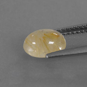 1,32 ctw natürlicher gelber Rutilquarz, Transparent, Transparent / Lichtdurchlässig