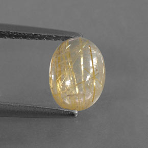 1,63 ctw natürlicher gelber Rutilquarz, Transparent, Transparent / Lichtdurchlässig