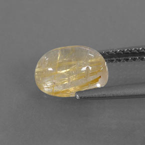 1,63 ctw natürlicher gelber Rutilquarz, Transparent, Transparent / Lichtdurchlässig