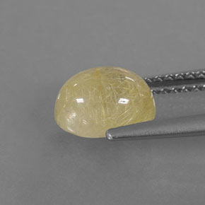 1,60 ctw natürlicher gelber Rutilquarz, Transparent, Transparent / Lichtdurchlässig