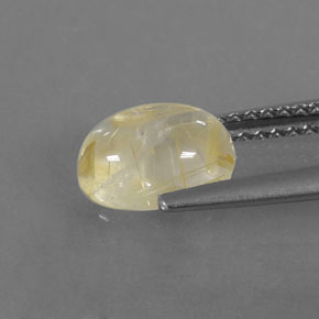 1,52 ctw natürlicher gelber Rutilquarz, Transparent, Transparent / Lichtdurchlässig