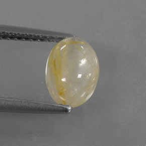 1,49 ctw natürlicher gelber Rutilquarz, Transparent, Transparent / Lichtdurchlässig