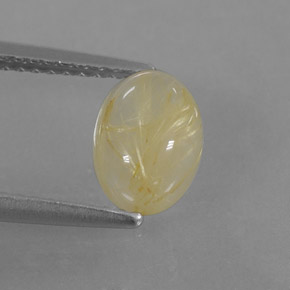 1,57 ctw natürlicher gelber Rutilquarz, Transparent, Transparent / Lichtdurchlässig