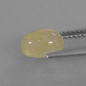 1,57 ctw natürlicher gelber Rutilquarz, Transparent, Transparent / Lichtdurchlässig