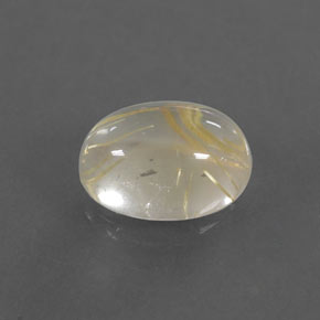 1,79 ctw natürlicher gelber Rutilquarz, Oval Schliff, Transparent