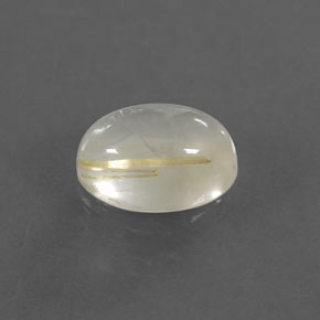 1,40 ctw natürlicher gelber Rutilquarz, Oval Schliff, Transparent