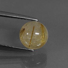 1,71 ctw natürlicher gelber Rutilquarz, Transparent, Transparent / Lichtdurchlässig
