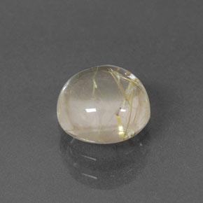 1,53 ctw natürlicher gelber Rutilquarz, Rundschliff, Transparent