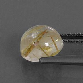 1,59 ctw natürlicher gelber Rutilquarz, Transparent, Transparent / Lichtdurchlässig