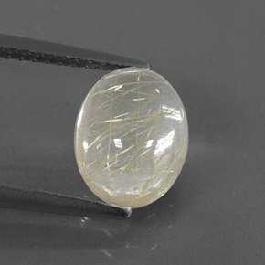 2,45 ctw natürlicher gelber Rutilquarz, Transparent, Transparent / Lichtdurchlässig