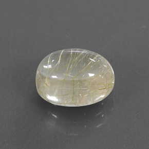 2,45 ctw natürlicher gelber Rutilquarz, Transparent, Transparent / Lichtdurchlässig