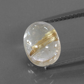 2,72 ctw natürlicher gelber Rutilquarz, Transparent, Transparent / Lichtdurchlässig
