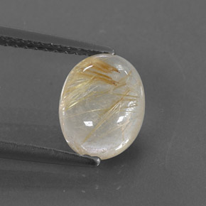 1,97 ctw natürlicher gelber Rutilquarz, Transparent, Transparent / Lichtdurchlässig