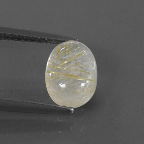 1,61 ctw natürlicher gelber Rutilquarz, Transparent, Transparent / Lichtdurchlässig