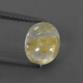 1,65 ctw natürlicher gelber Rutilquarz, Transparent, Transparent / Lichtdurchlässig