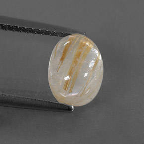 2,09 ctw natürlicher gelber Rutilquarz, Transparent, Transparent / Lichtdurchlässig