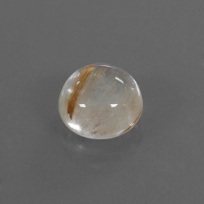 2,28 ctw natürlicher gelber Rutilquarz, Rundschliff, Transparent