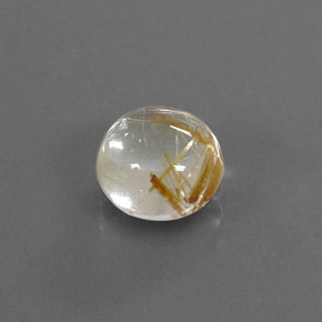 1,61 ctw natürlicher gelber Rutilquarz, Rundschliff, Transparent