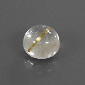 1,75 ctw natürlicher gelber Rutilquarz, Rundschliff, Transparent