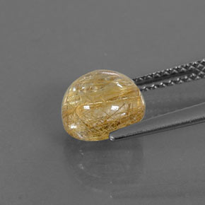 2,25 ctw natürlicher gelber Rutilquarz, Transparent, Transparent / Lichtdurchlässig