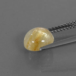 2,02 ctw natürlicher gelber Rutilquarz, Transparent, Transparent / Lichtdurchlässig