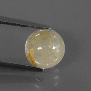 2,21 ctw natürlicher gelber Rutilquarz, Transparent, Transparent / Lichtdurchlässig