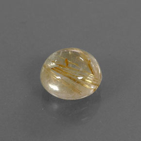 2,00 ctw natürlicher gelber Rutilquarz, Rundschliff, Transparent