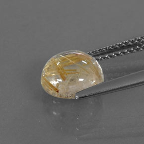 2,00 ctw natürlicher gelber Rutilquarz, Rundschliff, Transparent