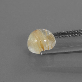 1,81 ctw natürlicher gelber Rutilquarz, Rundschliff, Transparent