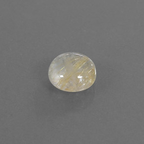 1,27 ctw natürlicher gelber Rutilquarz, Rundschliff, Transparent