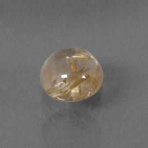 1,40 ctw natürlicher gelber Rutilquarz, Rundschliff, Transparent
