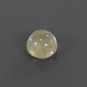 1,39 ctw natürlicher gelber Rutilquarz, Rundschliff, Transparent