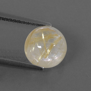 2,59 ctw natürlicher gelber Rutilquarz, Transparent, Transparent / Lichtdurchlässig