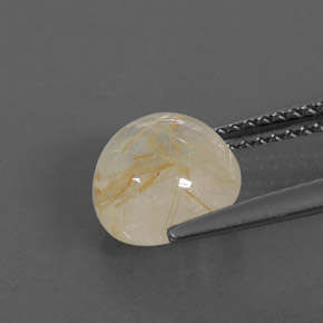 2,59 ctw natürlicher gelber Rutilquarz, Transparent, Transparent / Lichtdurchlässig
