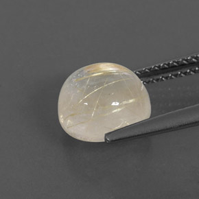 2,63 ctw natürlicher gelber Rutilquarz, Rundschliff, Transparent