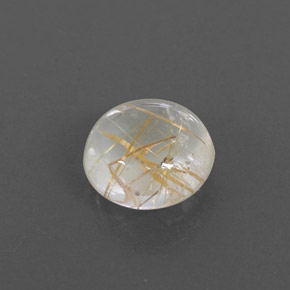 1,78 ctw natürlicher gelber Rutilquarz, Rundschliff, Transparent