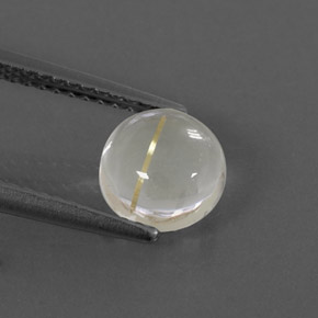 1,57 ctw natürlicher gelber Rutilquarz, Rundschliff, Transparent