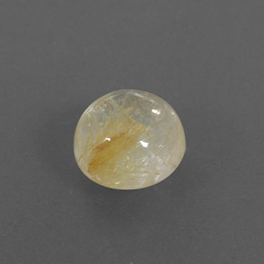 1,65 ctw natürlicher gelber Rutilquarz, Rundschliff, Transparent