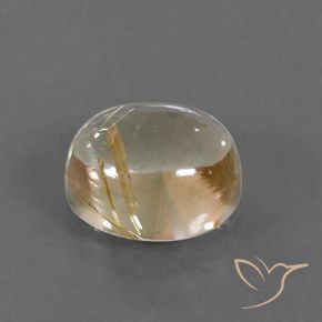 9,17 ctw natürlicher Sehr helles Goldbraun Rutilquarz, Oval, Transparent