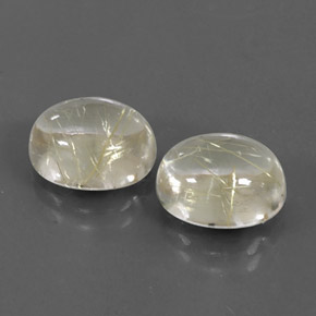  ct natürliche gelber Rutilquarz-Edelsteine, Oval Schliff, Transparent